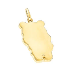 Winnie The Pooh With Honey Pot 18K Yellow Gold Enamel Bear Pendant -Urban Jewels Shop custom jewelry winnie the pooh with honey pot 18k gold enamel bear pendant backye