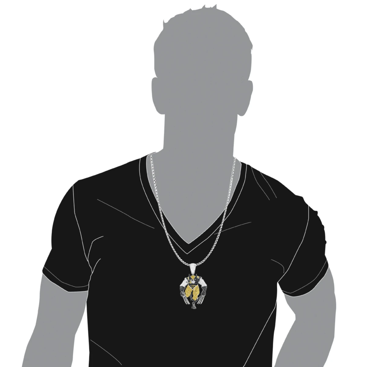 Wolverine Diamond Pendant 7.45ct 10K White Gold 3 Wolverine Diamond Pendant 7.45ct 10K White Gold - Image 3