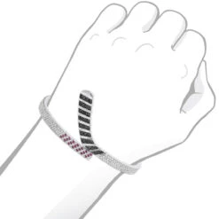 Custom Made 14K White Gold Hockey Stick Rubies White Black Diamond Bangle Bracelet 10 Custom Made 14K White Gold Hockey Stick Rubies White Black Diamond Bangle Bracelet -Urban Jewels Shop custom made 14k gold hockey stick rubies white black diamond bangle bracelet 100033 bodwh