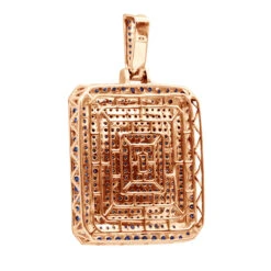 Unique Large 8 Carat Blue Diamonds 14K White Gold Dog Tag Pendant For Men 13 Unique Large 8 Carat Blue Diamonds 14K White Gold Dog Tag Pendant For Men -Urban Jewels Shop custom made 14k gold large 8 carat blue diamonds dog tag pendant for men back rose 1 20220222 20220227