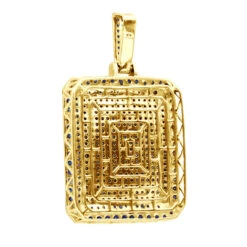 Unique Large 8 Carat Blue Diamonds 14K White Gold Dog Tag Pendant For Men 12 Unique Large 8 Carat Blue Diamonds 14K White Gold Dog Tag Pendant For Men -Urban Jewels Shop custom made 14k gold large 8 carat blue diamonds dog tag pendant for men back yellow 1 20220222 20220227