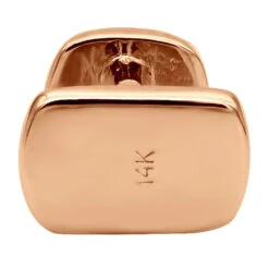 Custom 14K White Gold Shirt Studs With Real Diamonds -Urban Jewels Shop custom solid 14k gold shirt studs with real diamonds 018289 backro