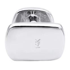 Custom 14K White Gold Shirt Studs With Real Diamonds -Urban Jewels Shop custom solid 14k gold shirt studs with real diamonds 018289 backwh