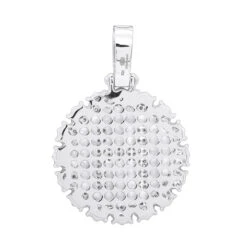 Customizable 14K Yellow Gold Men's Diamond Medallion Initial Pendant 2 Carat -Urban Jewels Shop customizable solid 10k gold mens diamond medallion initial pendant 2 carat 100482 backwh