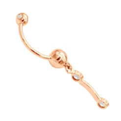 14K White Gold Diamond Belly Button Dangling Ring 0.72 -Urban Jewels Shop dangling belly rings 14k diamond belly button ring 072 p 6272 backro