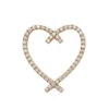 Designer 14 Karat 14K Rose Gold Diamond Heart Pendant 0.63ct