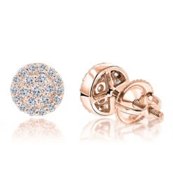 Designer 14K White Gold Cluster Diamond Stud Earrings 0.43ct -Urban Jewels Shop designer 14k cluster diamond stud earrings 056ct p 6746 ro