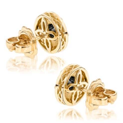Designer 14K Yellow Gold Yellow Black Diamond Stud Earrings 1.92ct 9 Designer 14K Yellow Gold Yellow Black Diamond Stud Earrings 1.92ct -Urban Jewels Shop designer 14k yellow black diamond stud earrings 192ct p 48235 backye