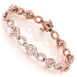 Designer Diamond Bracelet For Women 14K White Gold 4.94ct 7 Designer Diamond Bracelet For Women 14K White Gold 4.94ct -Urban Jewels Shop designer diamond bracelet 14k 494ct p 41384 ro