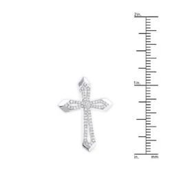 Small Designer Diamond Cross Pendant 0.25ct 10K Yellow Gold -Urban Jewels Shop designer diamond cross pendant 028ct 10k gold rulerwh