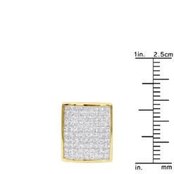 Designer Diamond Earrings 2.94ct 14K Yellow Gold -Urban Jewels Shop designer diamond earrings 294ct 14k gold p 46434 rulerye