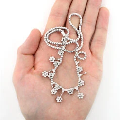 Designer Diamond Flower Necklace 3.25ct 14K White Gold 6 Designer Diamond Flower Necklace 3.25ct 14K White Gold -Urban Jewels Shop designer diamond flower necklace 325ct 14k gold 3