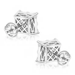 Designer Diamond Stud Earrings For Less 1.75ct 14K White Gold -Urban Jewels Shop designer diamond stud earrings for less 190ct 14k gold backwh