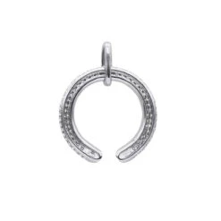 Designer Horseshoe Diamond Pendant Necklace For Women 14K Yellow Gold Good Luck Symbol 0.8ct -Urban Jewels Shop designer horseshoe diamond pendant for women 14k gold good luck symbol 08ct 803213 backwh