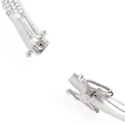 Designer Luxurman 14K White Gold Pave Diamond Bangle Bracelet For Women 1.25ct 12 Designer Luxurman 14K White Gold Pave Diamond Bangle Bracelet For Women 1.25ct -Urban Jewels Shop designer luxurman 14k gold pave diamond bangle bracelet for women 125ct bodye