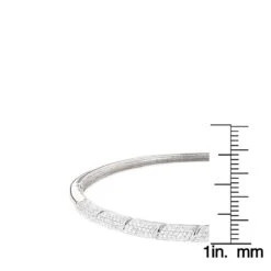 Designer Luxurman 14K White Gold Pave Diamond Bangle Bracelet For Women 1.25ct 13 Designer Luxurman 14K White Gold Pave Diamond Bangle Bracelet For Women 1.25ct -Urban Jewels Shop designer luxurman 14k gold pave diamond bangle bracelet for women 125ct ruler