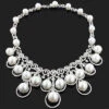 18K White Gold Luccello Pearl Necklace With Diamonds 17.96ct