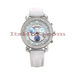 Diamond Benny Co Watch Ice Dial Watch 2.9ct Men's White