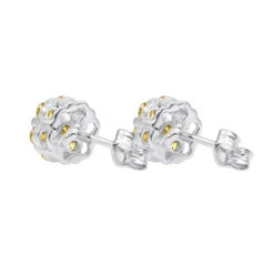 Diamond Clusters 14K Yellow Gold Yellow Diamond Stud Earrings 1ct 11 Diamond Clusters 14K Yellow Gold Yellow Diamond Stud Earrings 1ct -Urban Jewels Shop diamond clusters 14k yellow diamond stud earrings 1ct p 6805 backwh