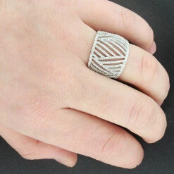 Diamond Cocktail Ring For Women 14K White Gold 1.25 Carats 5 Diamond Cocktail Ring For Women 14K White Gold 1.25 Carats -Urban Jewels Shop diamond cocktail ring 125 p 38728bod