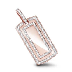 14K Yellow Gold Real Diamond Dog Tag Military Pendant With Diamonds 1ct -Urban Jewels Shop diamond dog tag military pendant with diamonds 125ct p 6988 ro