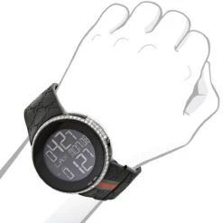Men's Luxury 2.5 Carats Diamond 114 I-Gucci Watch YA114207 -Urban Jewels Shop diamond gucci watches mens luxury watch 25 carats bod