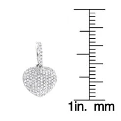 Diamond Heart Pendant 14K White Gold 0.3ct -Urban Jewels Shop diamond heart pendant 14k 031ct p 41375 rulerwh