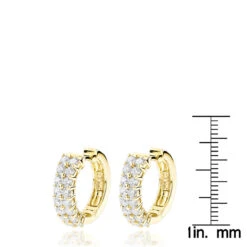 Diamond Hoop Earrings 14K Yellow Gold 1.73ct -Urban Jewels Shop diamond hoop earrings 14k 173ct p 40482 rulerye