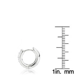 14K Gold Small Diamond Hoop Earrings Huggies 1/2ct -Urban Jewels Shop diamond hoop earrings 14k diamond huggie earrings 47ct p 6265 rulerwh