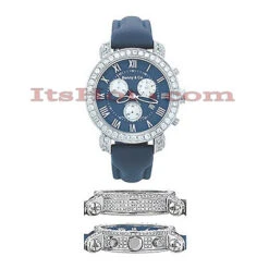 Diamond Men's Benny Co Watch 5ct Navy