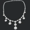 Diamond Necklace 18K White Gold 15.20ct