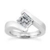 Diamond Platinum Engagement Ring 1ct 10.9mm