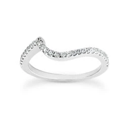 Ultra Thin Diamond Platinum Engagement Wedding Ring 0.27ct