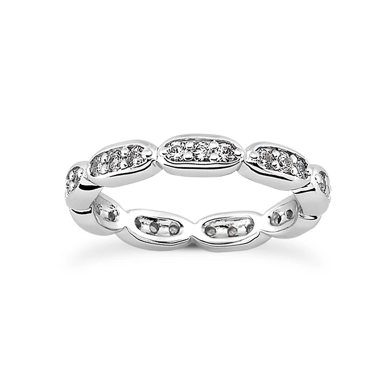 Thin Diamond Platinum Eternity Band 0.72ct 1 Thin Diamond Platinum Eternity Band 0.72ct