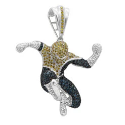 Real White Blue Yellow Diamond Spider-man Pendant 10K Rose Gold 3ct 10 Real White Blue Yellow Diamond Spider-man Pendant 10K Rose Gold 3ct -Urban Jewels Shop diamond spiderman pendant 10k 300ct p 35851 wh
