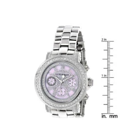 Diamond For Women 2ct Bezel Pink MOP Luxurman Montana 9 Diamond For Women 2ct Bezel Pink MOP Luxurman Montana -Urban Jewels Shop diamond watches for women 2ct bezel pink mop luxurman montana ruler