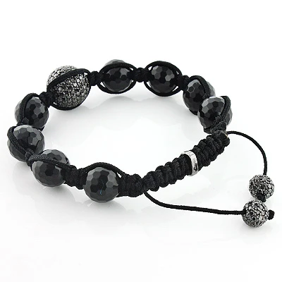 Disco Ball Black Diamond Bracelet 5.50ct 14K Black Plated Gold 2 Disco Ball Black Diamond Bracelet 5.50ct 14K Black Plated Gold - Image 2