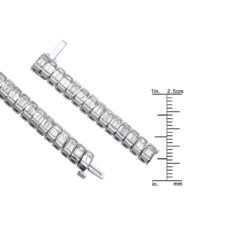 Emerald Cut Diamond Tennis Bracelet 16ct Platinum -Urban Jewels Shop emerald cut diamond tennis bracelet 16ct platinum p 44806 ruler