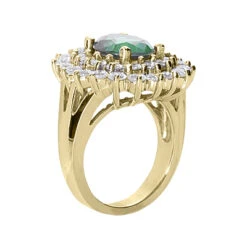 14K White Gold Ladies Gemstone Diamond & Emerald Ring 1.96ctd 3cte 7 14K White Gold Ladies Gemstone Diamond & Emerald Ring 1.96ctd 3cte -Urban Jewels Shop emerald rings ladies gemstone diamond ring 14k 196ctd 3cte p 29334 back yellow