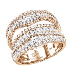 Exquisite 14K White Gold Diamond Cocktail Ring For Women By Luxurman 2.75ct -Urban Jewels Shop exquisite 14k gold diamond cocktail ring for women by luxurman 275ct ro