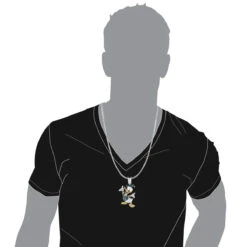 Fancy Diamond 10K White Gold Donald Duck Pendant 4.08ct 5 Fancy Diamond 10K White Gold Donald Duck Pendant 4.08ct -Urban Jewels Shop fancy diamond pendants 10k donald duck pendant 408ct p 6808bod