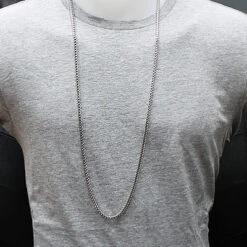 Franco Chain In Silver 24-36" 3mm -Urban Jewels Shop franco chain in silver 36 3mm p 44392bod