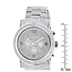 Fully Iced Out Large Diamond Watch For Men By Luxurman Escalade 3.5ct -Urban Jewels Shop fully iced out large diamond watch for men by luxurman escalade 35ct ruler