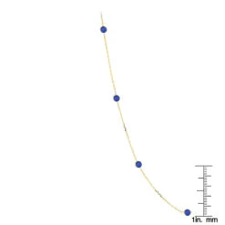 Gemstone By The Yard Necklace 14K Yellow Gold Women's Blue Sapphire Necklace 1.75ct -Urban Jewels Shop gemstone by the yard necklace 14k gold womens blue sapphire necklace 175ct rulerye