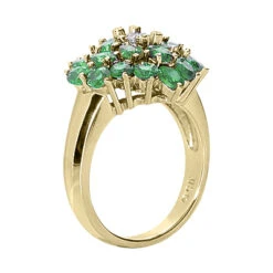 Ladies Diamond And Emerald Ring 14K White Gold 0.24ctd 4.40ct 7 Ladies Diamond And Emerald Ring 14K White Gold 0.24ctd 4.40ct -Urban Jewels Shop gemstone jewelry ladies diamond and emerald ring 14k 024ctd 440cte p 29488 back yellow