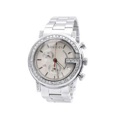Genuine Men's Gucci Diamond Bezel Watch G-Chrono 101M 4.25ct YA101339