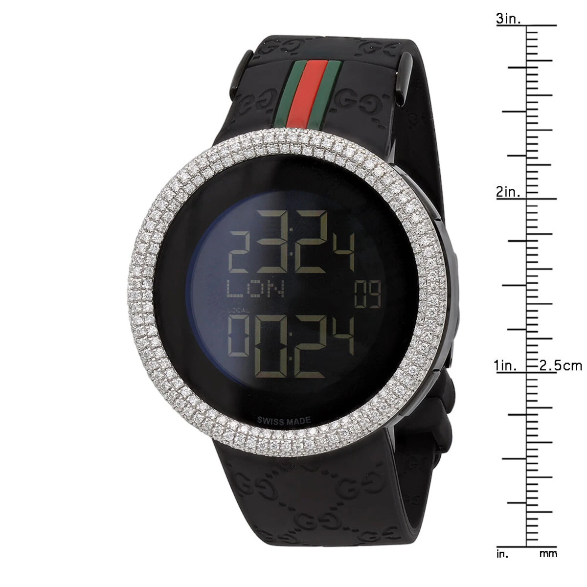 Men's 114 I-Gucci Genuine Diamond Watch 5.5ct YA114207 4 Men's 114 I-Gucci Genuine Diamond Watch 5.5ct YA114207 - Image 4