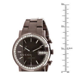 Gucci G-Chrono Men's Diamond Watch 3.1ct Brown 44mm YA101341 -Urban Jewels Shop gucci watches chrono mens diamond watch 310ct brown p 35276 ruler 1699413920