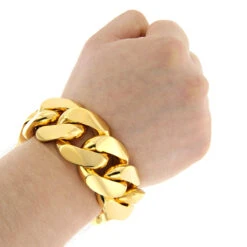 Urban Jewels Shop -Urban Jewels Shop half kilo miami cuban link gold bracelet solid 10k 3