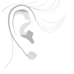 Halo Diamond Cluster Earrings Studs 1.61ct 14K White Gold -Urban Jewels Shop halo diamond cluster earrings 161ct 14k gold bodwh